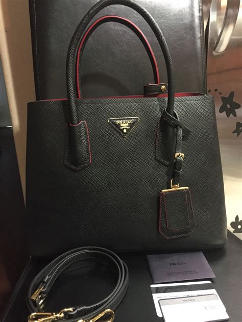 pre owned prada double bag|prada double bag price.